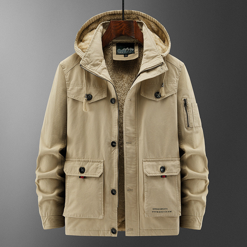 Cotton-padded Coat For Men