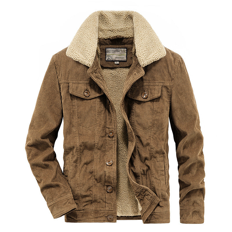 Winter Corduroy Cotton Coat Men